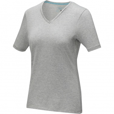 Logo trade promotional giveaway photo of: Kawartha short sleeve women's organic V-neck t-shirt