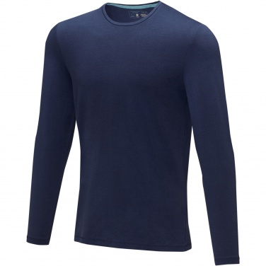 Logo trade business gifts image of: Ponoka long sleeve men's organic t-shirt