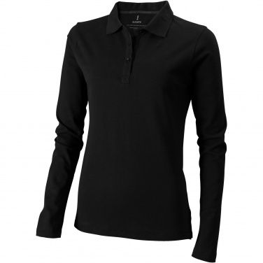 Logo trade promotional gifts picture of: Oakville long sleeve women's polo