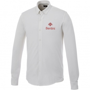 Logo trade promotional products image of: Bigelow long sleeve men's pique shirt