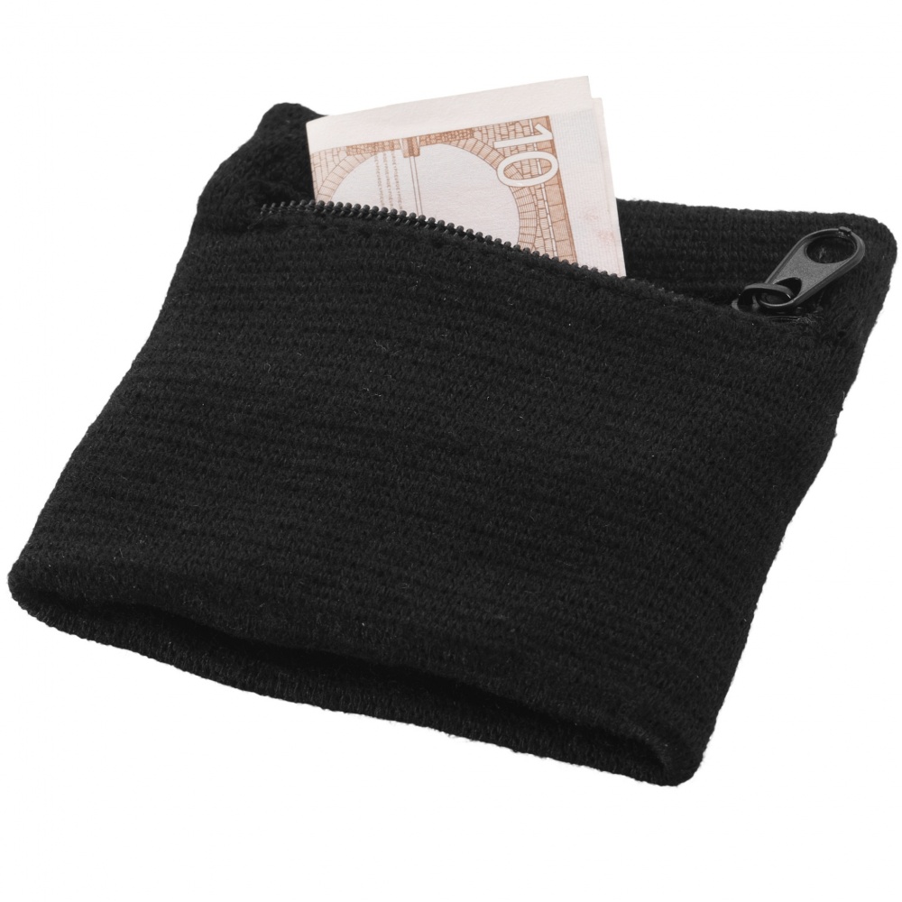 Logotrade promotional item image of: Brisky performance wristband with zippered pocket
