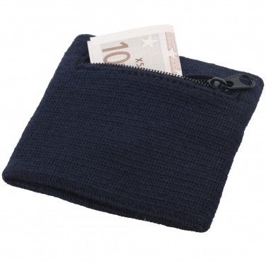 Logo trade promotional item photo of: Brisky performance wristband with zippered pocket