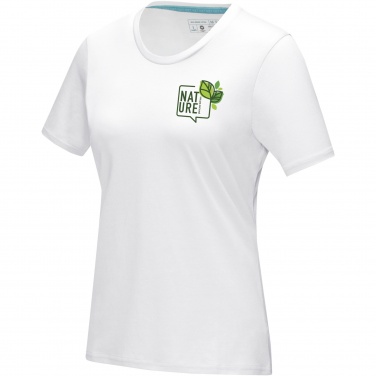 Logo trade business gifts image of: Azurite short sleeve women’s organic t-shirt