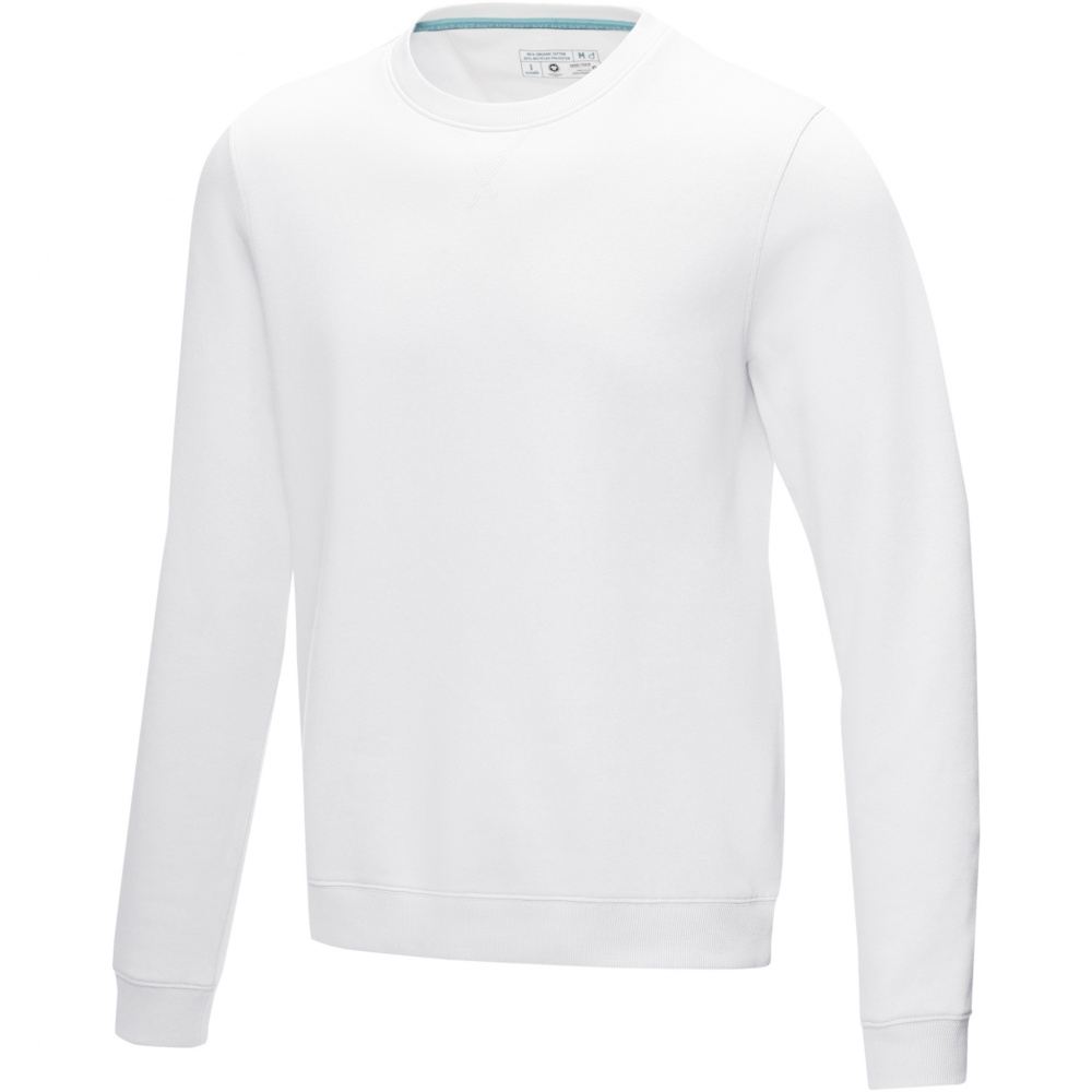 Logo trade promotional products picture of: Jasper men’s organic recycled crewneck sweater