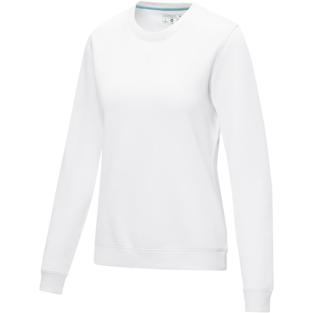 Logo trade corporate gifts image of: Jasper women’s organic recycled crewneck sweater