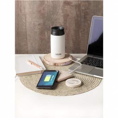 Logo trade corporate gifts image of: Naka 5W wheat straw wireless charging pad