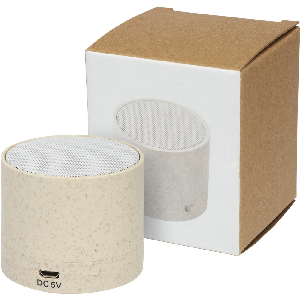 Logotrade promotional gift picture of: Kikai wheat straw Bluetooth® speaker