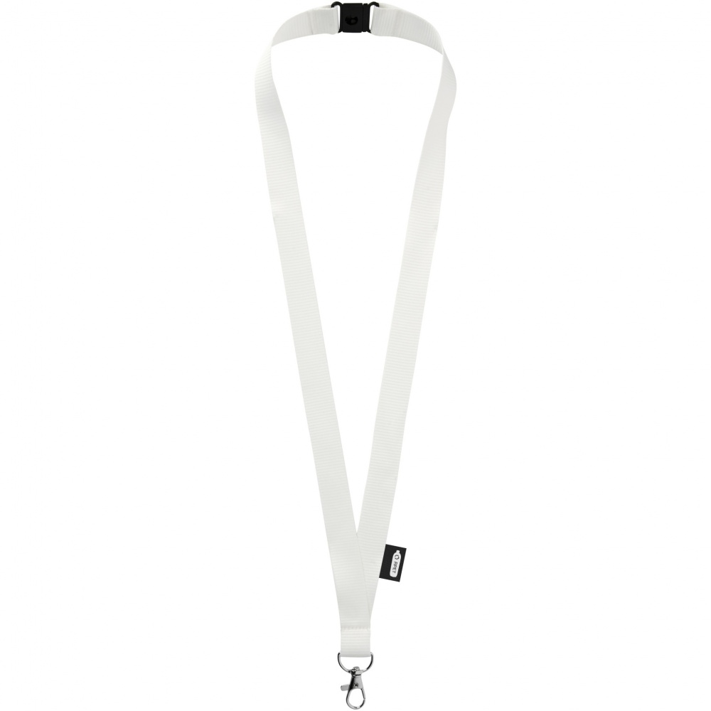 Logotrade promotional giveaways photo of: Tom recycled PET lanyard with breakaway closure