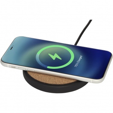 Logotrade advertising products photo of: Kivi 10W limestone/cork wireless charging pad