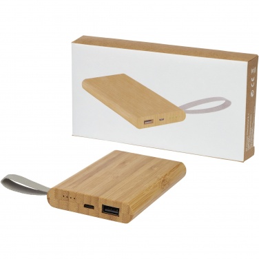 Logotrade promotional merchandise photo of: Tulda 5000 mAh bamboo power bank