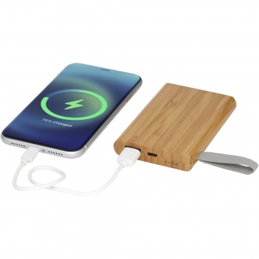 Logotrade promotional gift image of: Tulda 5000 mAh bamboo power bank