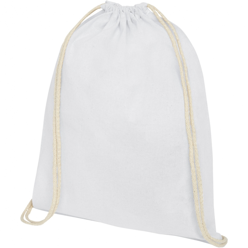 Logotrade business gift image of: Oregon 140 g/m² cotton drawstring bag 5L
