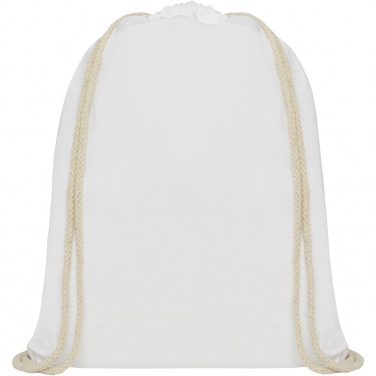 Logo trade promotional product photo of: Oregon 140 g/m² cotton drawstring bag 5L