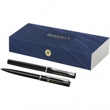 Logo trade promotional giveaway photo of: Waterman Allure ballpoint and rollerball pen set