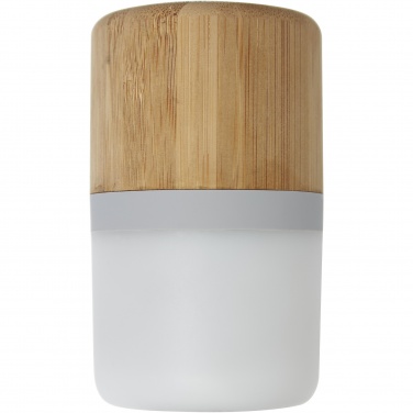 Logotrade promotional gift image of: Aurea bamboo Bluetooth® speaker with light 
