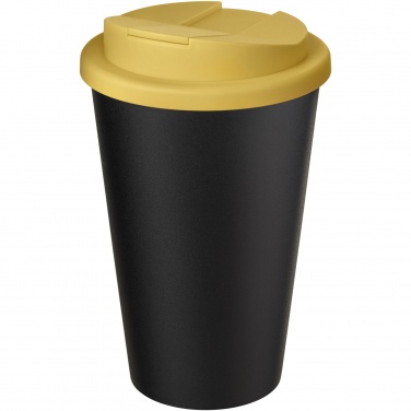 Logo trade business gifts image of: Americano® Eco 350 ml recycled tumbler with spill-proof lid