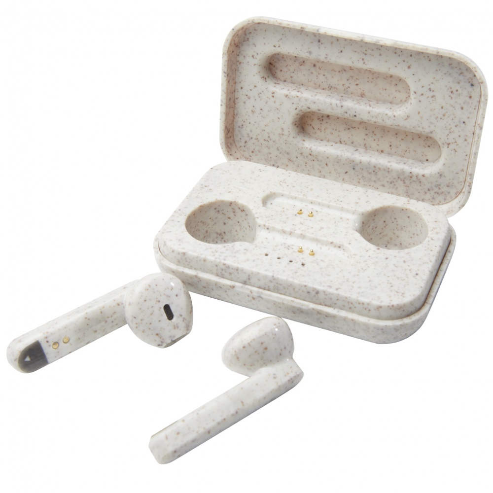 Logo trade advertising product photo of: Nantai wheat straw True Wireless earbuds