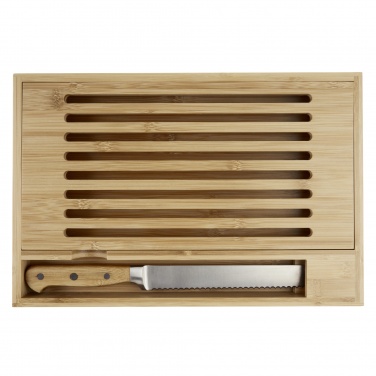 Logotrade business gift image of: Pao bamboo cutting board with knife