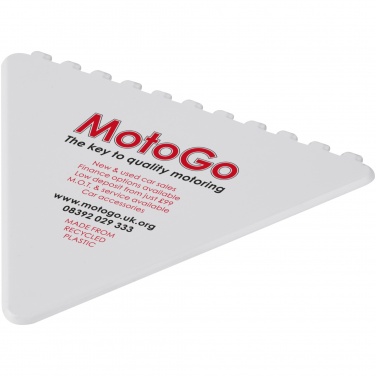 Logotrade promotional item image of: Frosty triangular recycled plastic ice scraper