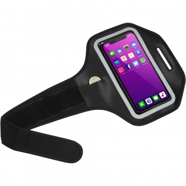 Logo trade corporate gift photo of: Haile reflective smartphone bracelet with transparent cover