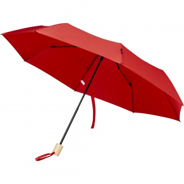 Logo trade corporate gifts image of: Birgit 21'' foldable windproof recycled PET umbrella