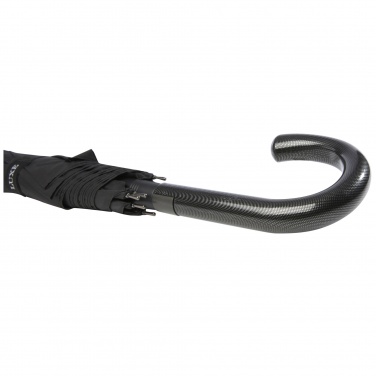 Logotrade promotional item image of: Fontana 23" auto open umbrella with carbon look and crooked handle
