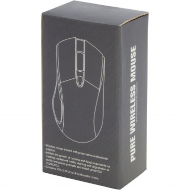Logo trade promotional items image of: Pure wireless mouse with antibacterial additive