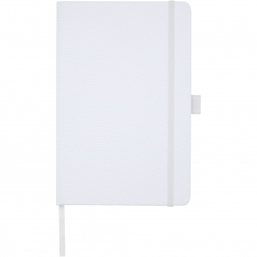 Logo trade corporate gifts picture of: Honua A5 recycled paper notebook with recycled PET cover