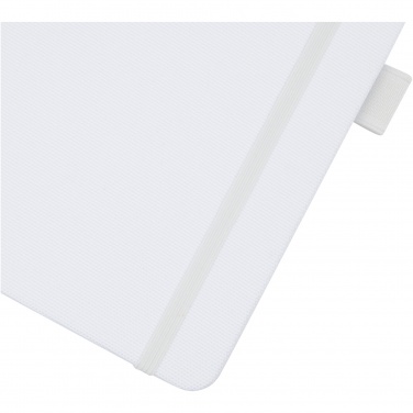 Logo trade promotional item photo of: Honua A5 recycled paper notebook with recycled PET cover