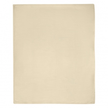 Logo trade corporate gifts picture of: Marigold GRS certified RPET polar fleece and sherpa blanket