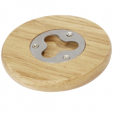 Logotrade corporate gifts photo of: Scoll wooden coaster with bottle opener