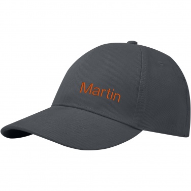Logo trade promotional giveaways picture of: Trona 6 panel GRS recycled cap