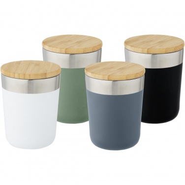 Logo trade advertising products image of: Lagan 300 ml stainless steel tumbler with bamboo lid