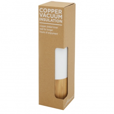 Logo trade promotional merchandise image of: Torne 540 ml  stainless steel bottle with bamboo outer wall