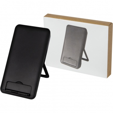 Logotrade promotional merchandise photo of: Loop 10W recycled plastic wireless charging pad with phone stand
