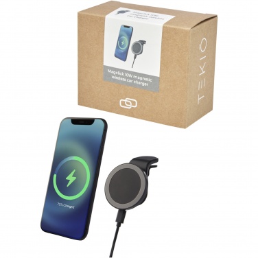 Logo trade corporate gifts picture of: Magclick 10W wireless magnetic car charger
