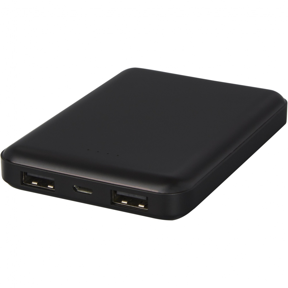 Logo trade promotional merchandise photo of: Gleam 5000 mAh ultra slim light-up power bank