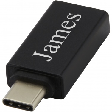 Logo trade advertising products picture of: ADAPT aluminum USB-C to USB-A 3.0 adapter