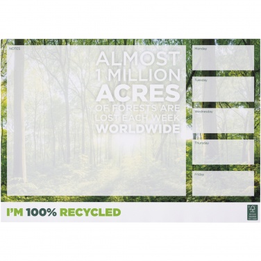 Logo trade business gifts image of: Desk-Mate® A3 recycled notepad
