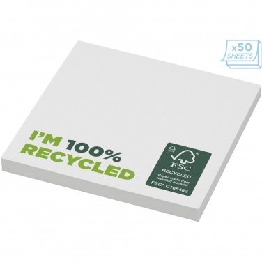 Logo trade promotional merchandise photo of: Sticky-Mate® recycled sticky notes 75 x 75 mm