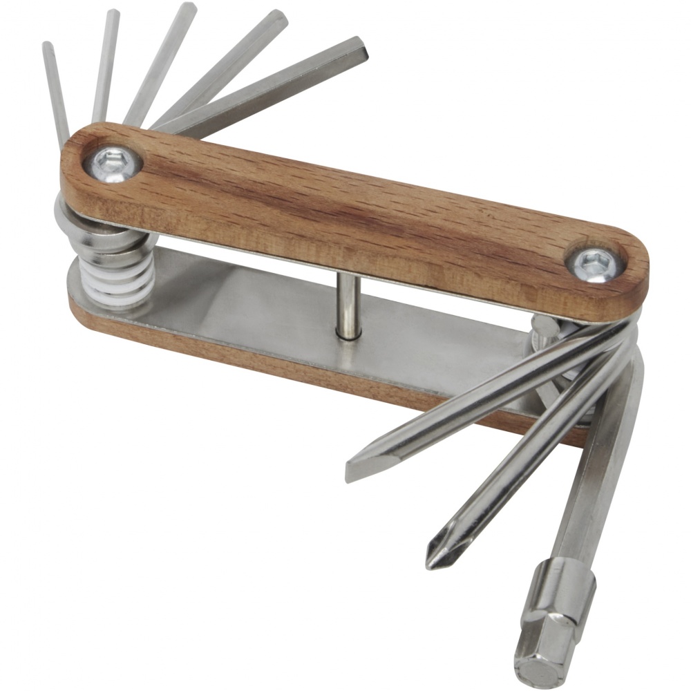 Logo trade promotional gifts picture of: Fixie 8-function wooden bicycle multi-tool