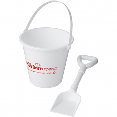 Logo trade promotional gift photo of: Tides recycled beach bucket and spade
