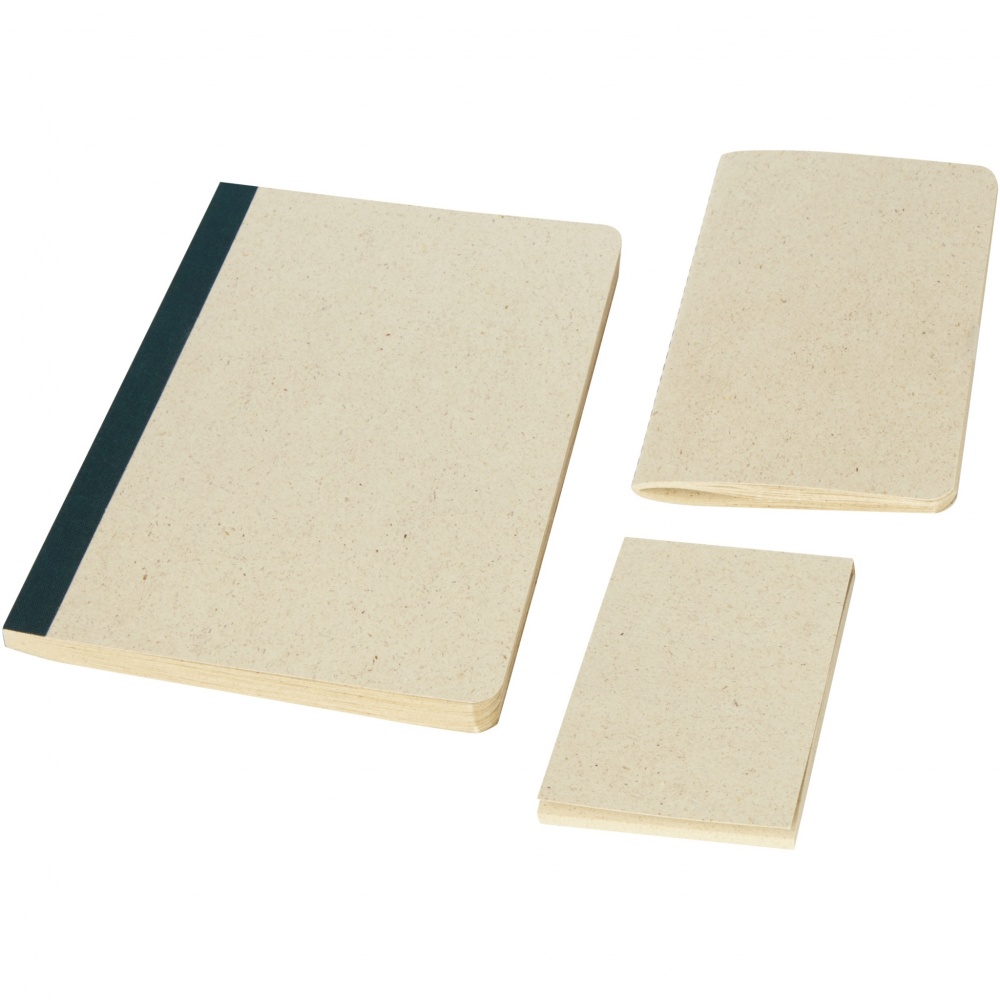Logotrade advertising products photo of: Verde 3-piece grass paper stationery gift set
