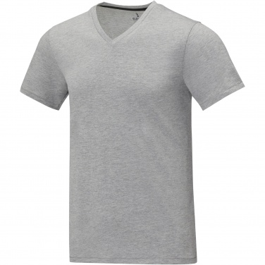 Logo trade promotional gift photo of: Somoto short sleeve men's V-neck t-shirt 