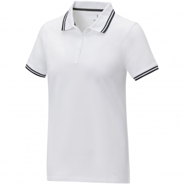 Logo trade corporate gifts image of: Amarago short sleeve women's tipping polo