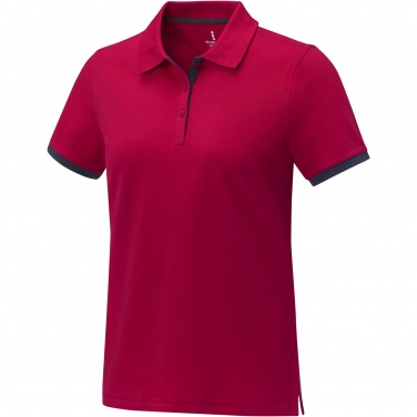 Logotrade promotional giveaway image of: Morgan short sleeve women's duotone polo