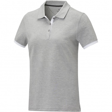 Logotrade promotional products photo of: Morgan short sleeve women's duotone polo