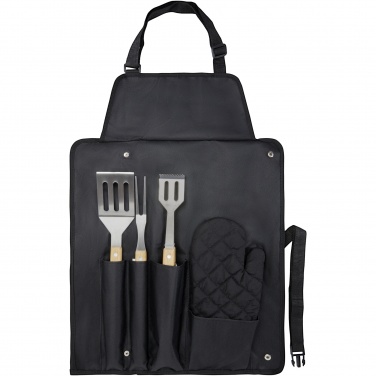 Logotrade business gift image of: Gril 3-piece BBQ tools set and glove 