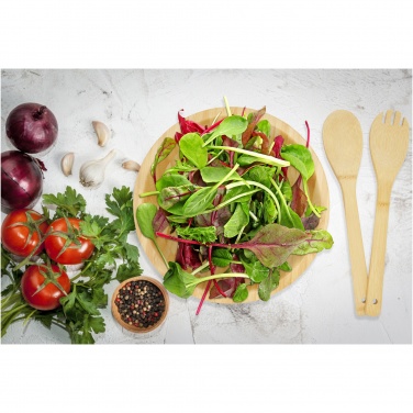 Logo trade promotional giveaway photo of: Argulls bamboo salad bowl and tools