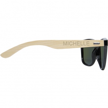 Logotrade promotional product picture of: Taiyō rPET/bamboo mirrored polarized sunglasses in gift box